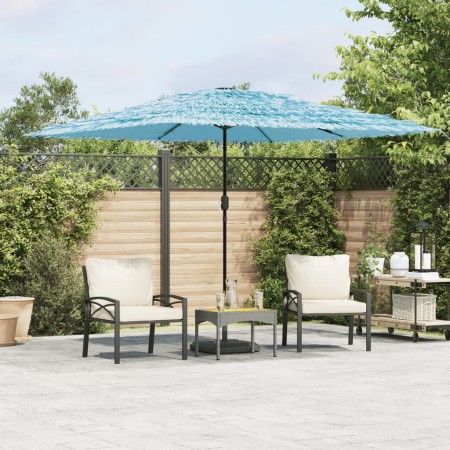 Sombrilla de jardín con poste de acero azul 290x290x238 cm de , Sombrillas - Ref: Foro24-4005083, Precio: 129,83 €, Descuento: %