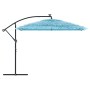 Sombrilla de jardín con poste de acero azul 290x290x238 cm de , Sombrillas - Ref: Foro24-4005083, Precio: 129,83 €, Descuento: %
