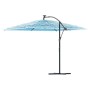 Sombrilla de jardín con poste de acero azul 290x290x238 cm de , Sombrillas - Ref: Foro24-4005083, Precio: 129,83 €, Descuento: %