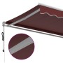 Toldo retráctil automático burdeos 500x300 cm de , Toldos - Ref: Foro24-3310193, Precio: 528,27 €, Descuento: %