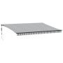 Toldo retráctil automático luz LED antracita y blanco 500x300cm de , Toldos - Ref: Foro24-3310241, Precio: 540,74 €, Descuent...