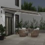 Toldo retráctil automático luz LED antracita y blanco 500x300cm de , Toldos - Ref: Foro24-3310241, Precio: 540,74 €, Descuent...