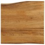 Tablero de mesa borde natural madera maciza mango 80x80x2,5 cm de , Tableros para mesas - Ref: Foro24-370770, Precio: 121,17 ...