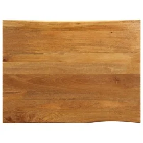 Tablero de mesa borde natural madera maciza mango 100x80x2,5 cm de , Tableros para mesas - Ref: Foro24-370772, Precio: 93,44 ...