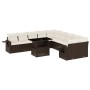 Set de sofás de jardín 11 pzas cojines ratán sintético marrón de , Conjuntos de jardín - Ref: Foro24-3268173, Precio: 776,11 ...