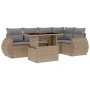 Juego de sofás jardín con cojines 6 pzas ratán sintético beige de , Conjuntos de jardín - Ref: Foro24-3268519, Precio: 442,04...