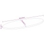 Tablero de mesa ovalado madera maciza de mango 100x40x2,5 cm de , Tableros para mesas - Ref: Foro24-370820, Precio: 46,21 €, ...