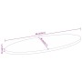 Tablero de mesa ovalado madera maciza de mango 90x40x3,8 cm de , Tableros para mesas - Ref: Foro24-370829, Precio: 51,92 €, D...