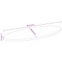 Tablero de mesa ovalado madera maciza de mango 80x40x3,8 cm de , Tableros para mesas - Ref: Foro24-370848, Precio: 50,28 €, D...