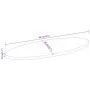 Tablero de mesa ovalado madera maciza de mango 80x40x3,8 cm de , Tableros para mesas - Ref: Foro24-370848, Precio: 47,24 €, D...