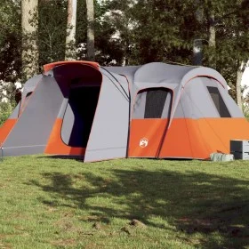 Tienda de campaña familiar túnel 16 personas impermeable gris de , Tiendas de campaña - Ref: Foro24-94709, Precio: 356,36 €, ...
