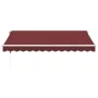 Toldo retráctil automático con luces LED burdeos 350x250 cm de , Toldos - Ref: Foro24-3214973, Precio: 487,62 €, Descuento: %