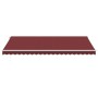 Toldo retráctil manual con luces LED burdeos 500x300 cm de , Toldos - Ref: Foro24-3214978, Precio: 447,83 €, Descuento: %