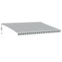 Toldo retráctil automático gris antracita y blanco 450x300 cm de , Toldos - Ref: Foro24-3310234, Precio: 441,07 €, Descuento: %