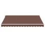 Manual retractable awning with LED lights brown 400x350 cm by , Awnings - Ref: Foro24-3215388, Price: 374,65 €, Discount: %