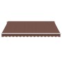 Toldo retráctil manual con luces LED marrón 400x350 cm de , Toldos - Ref: Foro24-3215388, Precio: 410,00 €, Descuento: %
