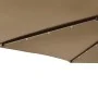 Sombrilla jardín con luces LED poste acero taupe 225x225x212cm de , Sombrillas - Ref: Foro24-4005069, Precio: 75,06 €, Descue...