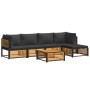 Set de sofás de jardín con cojines 6 pzas madera maciza acacia de , Conjuntos de jardín - Ref: Foro24-3214881, Precio: 733,43...