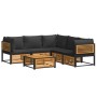 Set de sofás de jardín con cojines 6 pzas madera maciza acacia de , Conjuntos de jardín - Ref: Foro24-3214883, Precio: 784,12...