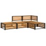 Set sofás de jardín con cojines 4 pzas madera maciza de acacia de , Conjuntos de jardín - Ref: Foro24-3214906, Precio: 448,86...