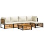 Set de sofás de jardín con cojines 6 pzas madera maciza acacia de , Conjuntos de jardín - Ref: Foro24-3214910, Precio: 715,00...