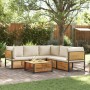 Set de sofás de jardín con cojines 6 pzas madera maciza acacia de , Conjuntos de jardín - Ref: Foro24-3214912, Precio: 752,04...