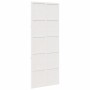 Puerta de granero madera maciza pino blanca 80x208 cm de , Puertas - Ref: Foro24-850645, Precio: 129,35 €, Descuento: %