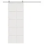 Puerta de granero madera maciza pino blanca 80x208 cm de , Puertas - Ref: Foro24-850645, Precio: 115,82 €, Descuento: %