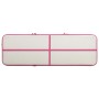 Esterilla inflable de gimnasia con bomba PVC rosa 400x100x20 cm de vidaXL, Esteras para pilates y yoga - Ref: Foro24-92679, P...
