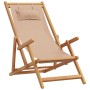 Sillas de playa plegables 2 unidades tela y madera maciza taupe de , Sillas de jardín - Ref: Foro24-3214488, Precio: 175,01 €...