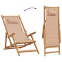 Sillas de playa plegables 2 unidades tela y madera maciza taupe de , Sillas de jardín - Ref: Foro24-3214488, Precio: 175,01 €...