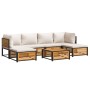 Set de sofás de jardín con cojines 7 pzas madera maciza acacia de , Conjuntos de jardín - Ref: Foro24-3214927, Precio: 816,93...