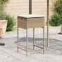 Taburetes de cocina con cojines 2 uds ratán sintético beige de , Sillas de jardín - Ref: Foro24-368321, Precio: 94,05 €, Desc...