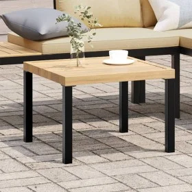Mesa de jardín acero recubrimiento en polvo negro 55x55x39,5 cm de , Mesas de jardín - Ref: Foro24-4008568, Precio: 51,41 €, ...
