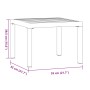 Mesa de jardín acero recubrimiento en polvo negro 55x55x39,5 cm de , Mesas de jardín - Ref: Foro24-4008568, Precio: 52,13 €, ...