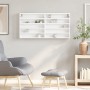 Vitrina de madera de ingeniería blanca 100x8,5x50 cm de , Estantes y estanterías - Ref: Foro24-847947, Precio: 42,33 €, Descu...