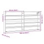 Vitrina de madera de ingeniería blanca 100x8,5x50 cm de , Estantes y estanterías - Ref: Foro24-847947, Precio: 42,33 €, Descu...