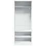 Armario de madera de ingeniería blanco 80x50x200 cm de , Armarios roperos - Ref: Foro24-3307693, Precio: 170,15 €, Descuento: %