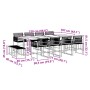 Set de comedor de jardín 13 pzas ratán sintético negro de , Conjuntos de jardín - Ref: Foro24-3295055, Precio: 714,25 €, Desc...