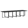 Set de comedor de jardín 17 pzas ratán sintético negro de , Conjuntos de jardín - Ref: Foro24-3295057, Precio: 985,57 €, Desc...