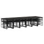 Set de comedor de jardín 17 pzas ratán sintético negro de , Conjuntos de jardín - Ref: Foro24-3295057, Precio: 985,57 €, Desc...