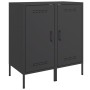 Aparador de acero laminado en frío negro 2 piezas 36x39x79 cm de , Aparadores - Ref: Foro24-843013, Precio: 121,94 €, Descuen...