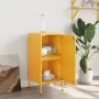 Aparador de acero laminado en frío amarillo mostaza 36x39x79 cm de , Aparadores - Ref: Foro24-843018, Precio: 74,78 €, Descue...