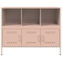 Aparador de acero laminado en frío rosa 100,5x39x79 cm de , Aparadores - Ref: Foro24-843091, Precio: 157,37 €, Descuento: %