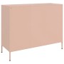 Aparador de acero laminado en frío rosa 100,5x39x79 cm de , Aparadores - Ref: Foro24-843091, Precio: 157,37 €, Descuento: %