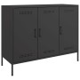 Aparador de acero laminado en frío negro 100,5x39x79 cm de , Aparadores - Ref: Foro24-843024, Precio: 185,61 €, Descuento: %