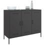 Aparador de acero laminado en frío negro 100,5x39x79 cm de , Aparadores - Ref: Foro24-843024, Precio: 185,61 €, Descuento: %