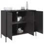 Aparador de acero laminado en frío negro 100,5x39x79 cm de , Aparadores - Ref: Foro24-843024, Precio: 182,82 €, Descuento: %