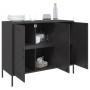 Aparador de acero laminado en frío negro 100,5x39x79 cm de , Aparadores - Ref: Foro24-843024, Precio: 185,61 €, Descuento: %