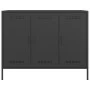Aparador de acero laminado en frío negro 100,5x39x79 cm de , Aparadores - Ref: Foro24-843024, Precio: 182,82 €, Descuento: %